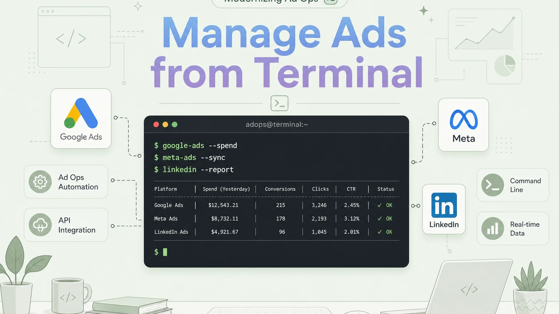 Modernizing Ad Ops: How I Run Google, Meta and LinkedIn From the Command Line